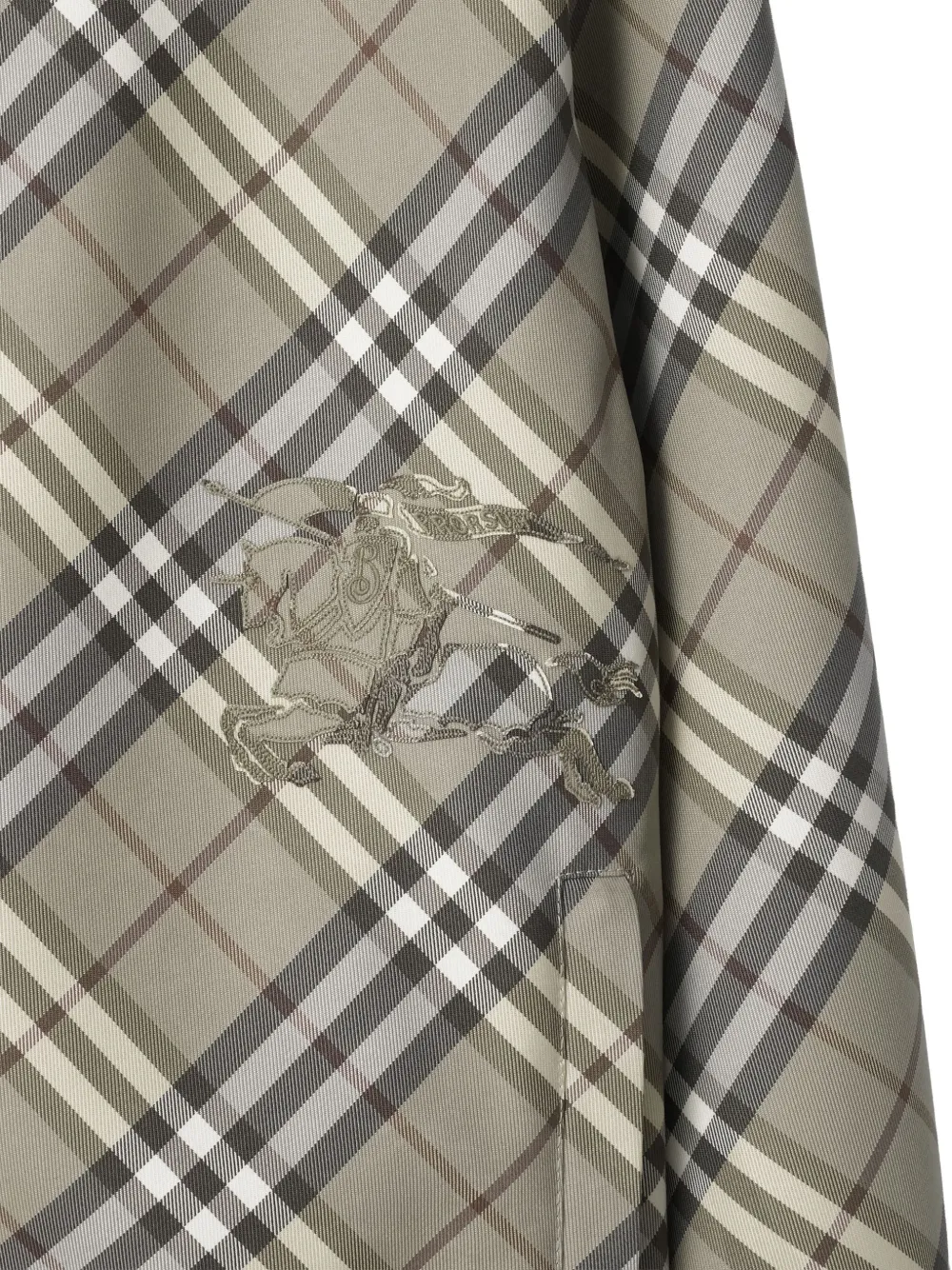 Burberry Geruit jack Groen