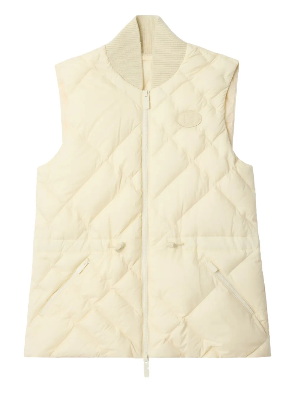 Burberry Quilted-design Gilet In Neutral