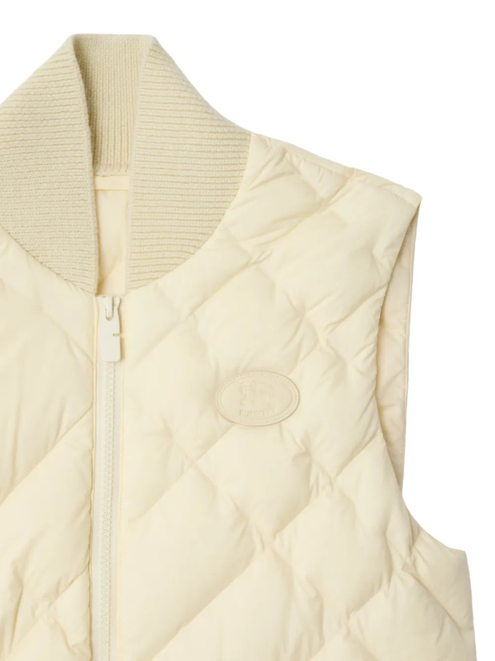 Burberry Quilted-design Gilet In Neutral