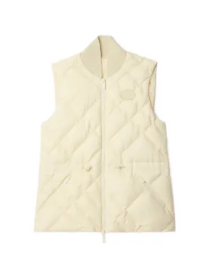 Burberry パッカブル キルティング ベスト | ピンク | FARFETCH JP