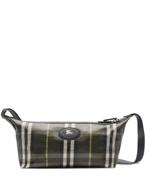 Burberry logo-patch shoulder bag