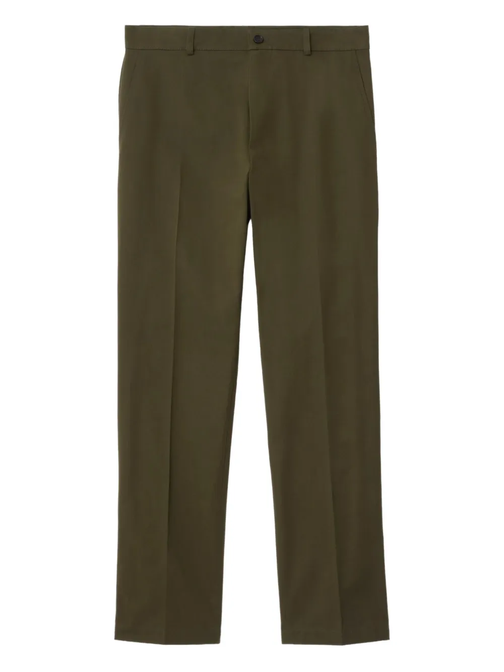 Burberry Pantaloni in twill con logo - Verde