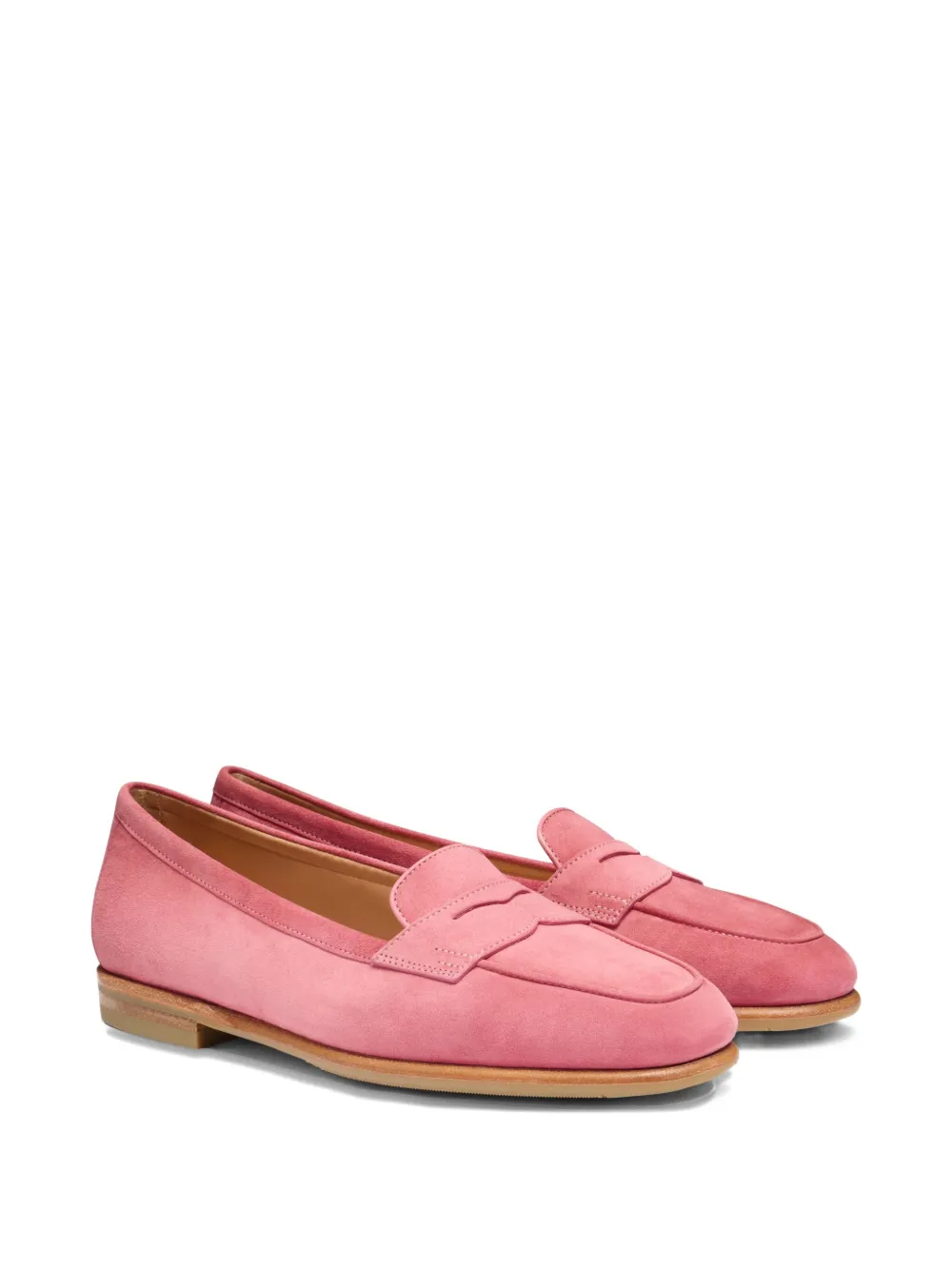 Santoni suede carla loafers - Roze