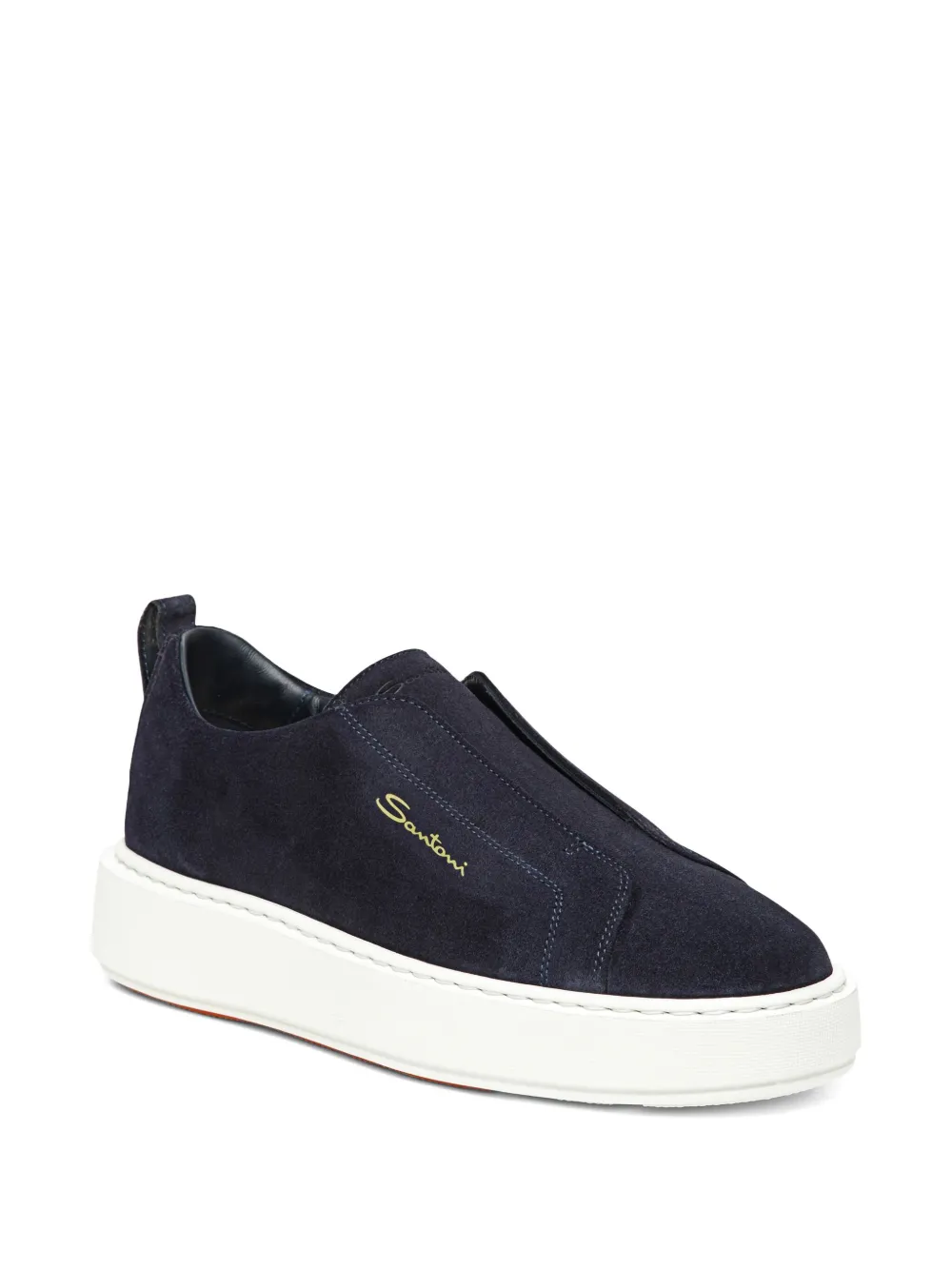 Santoni slip-on sneaker Blauw
