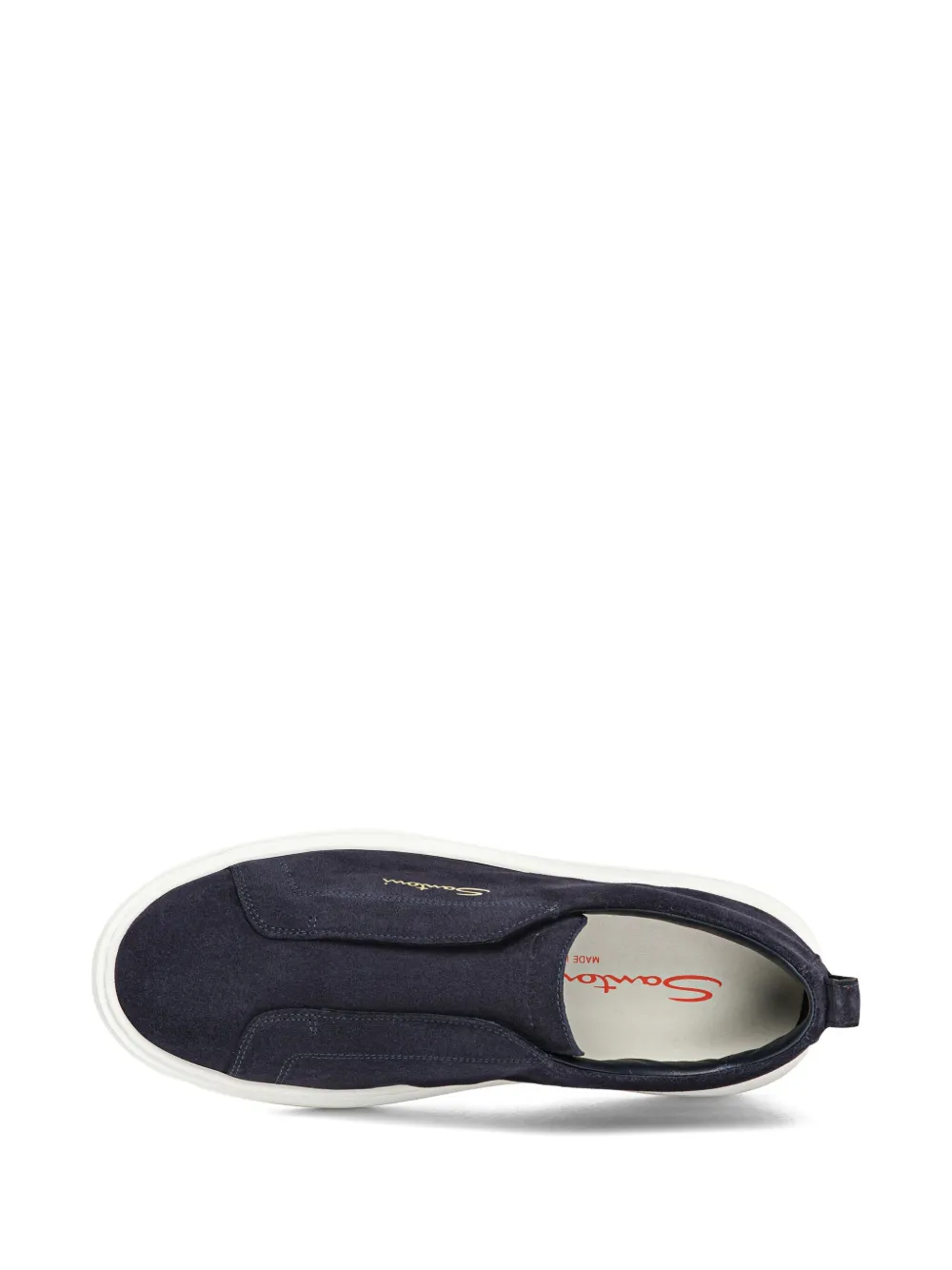 Santoni slip-on sneaker Blauw