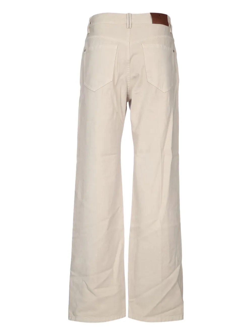 Brunello Cucinelli Belt Loop Casual Pants In Neutral