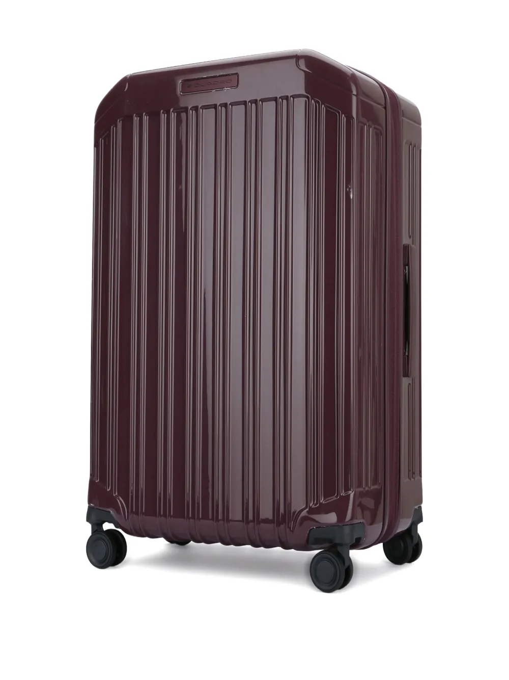 Piquadro Medium 4-wheel Suitcase In Burgundy