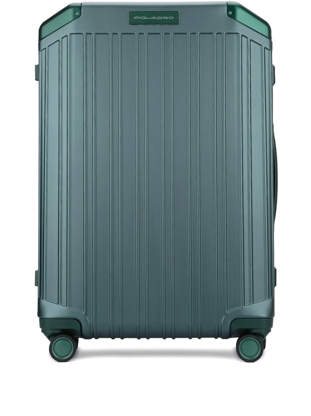Piquadro Medium 4-wheel Suitcase In Green
