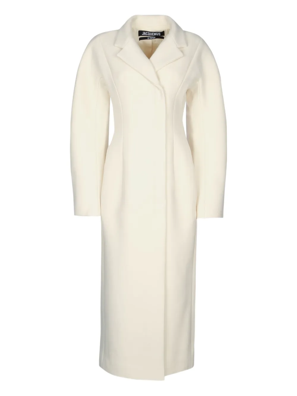 Jacquemus curved le manteau coat | White | Image 1