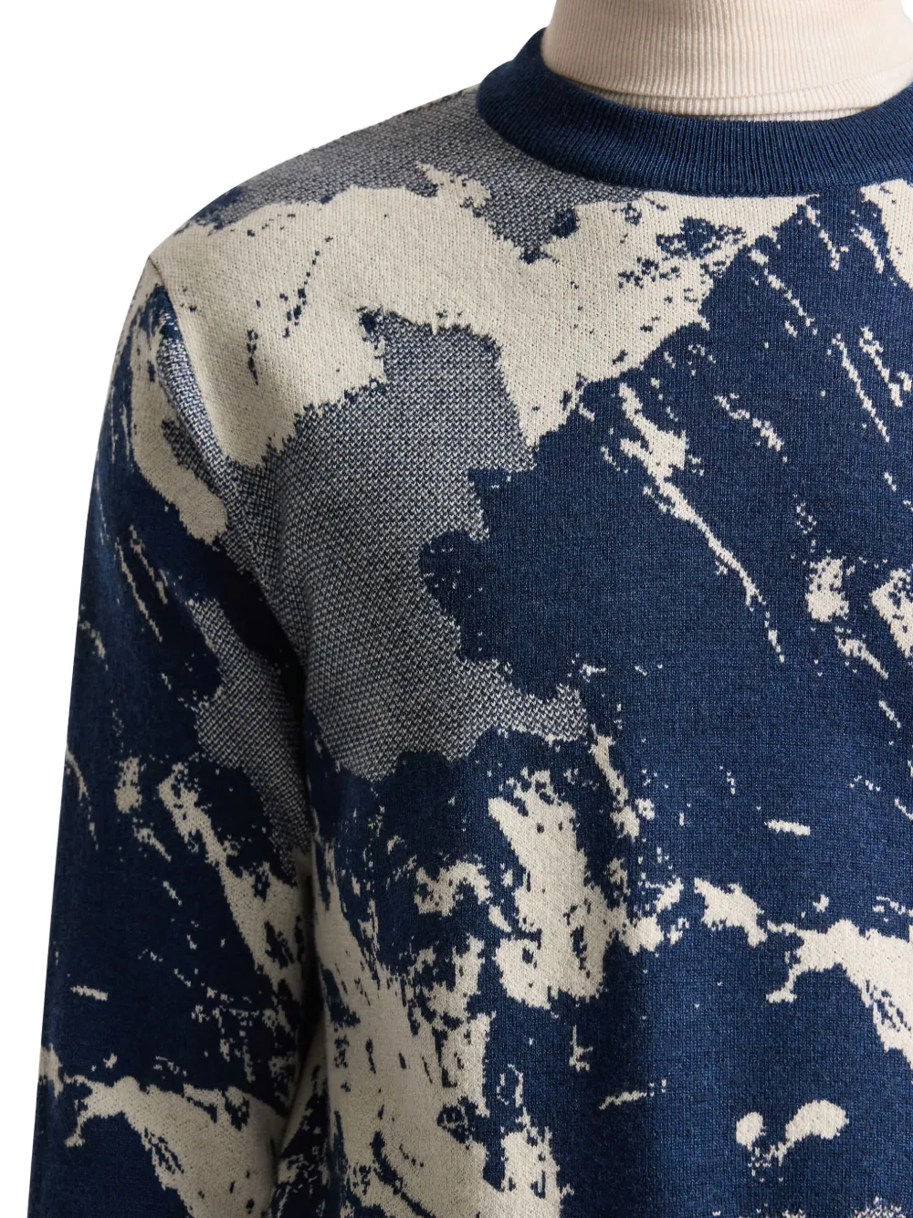 Fusalp Jacquard -knit Top In Blue