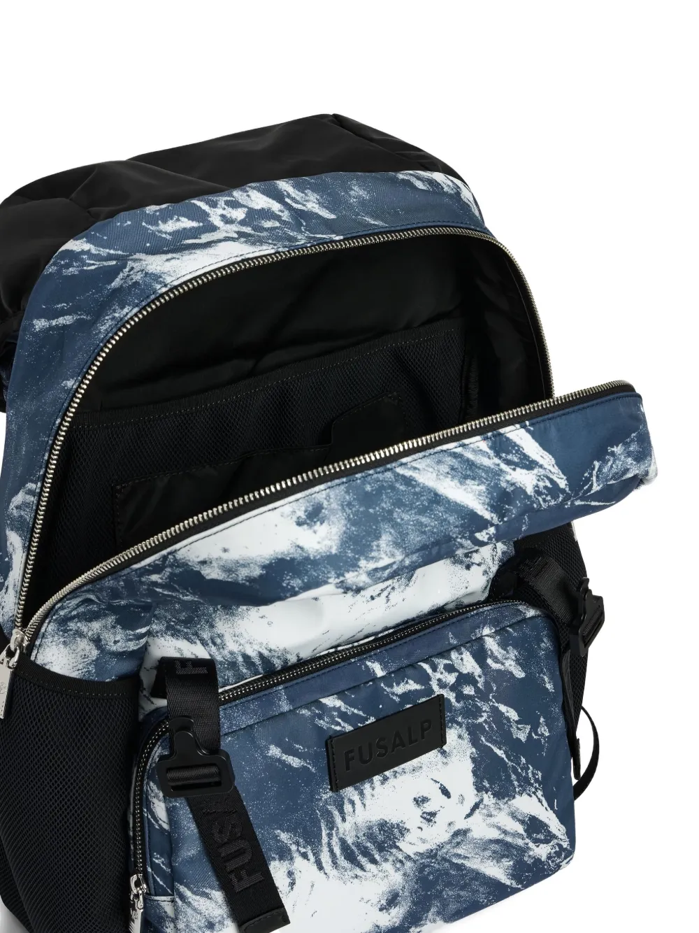 拉链开合双肩包