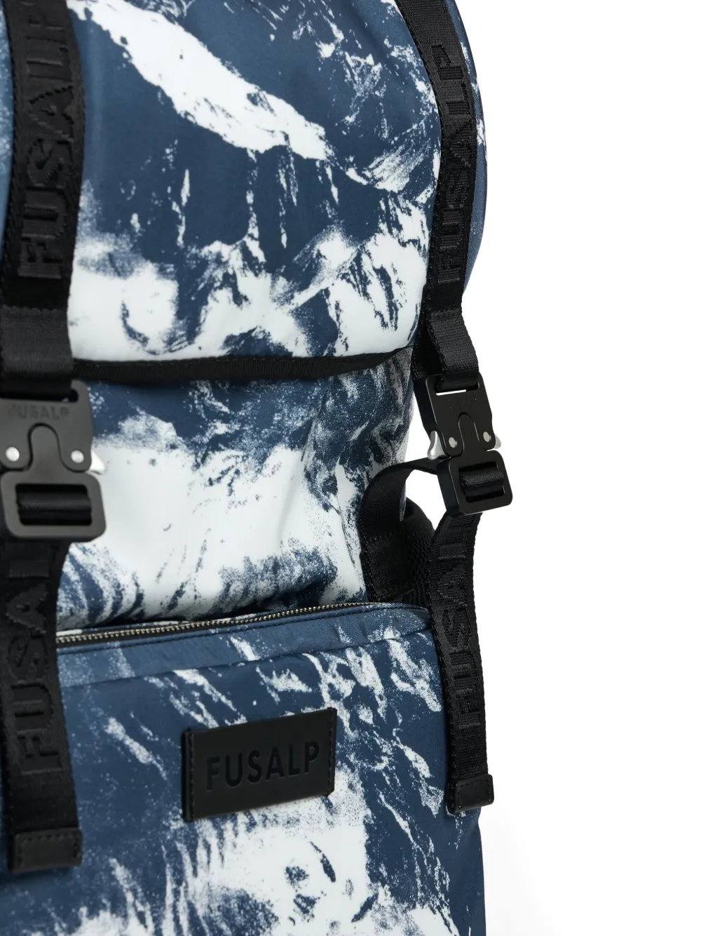 拉链开合双肩包