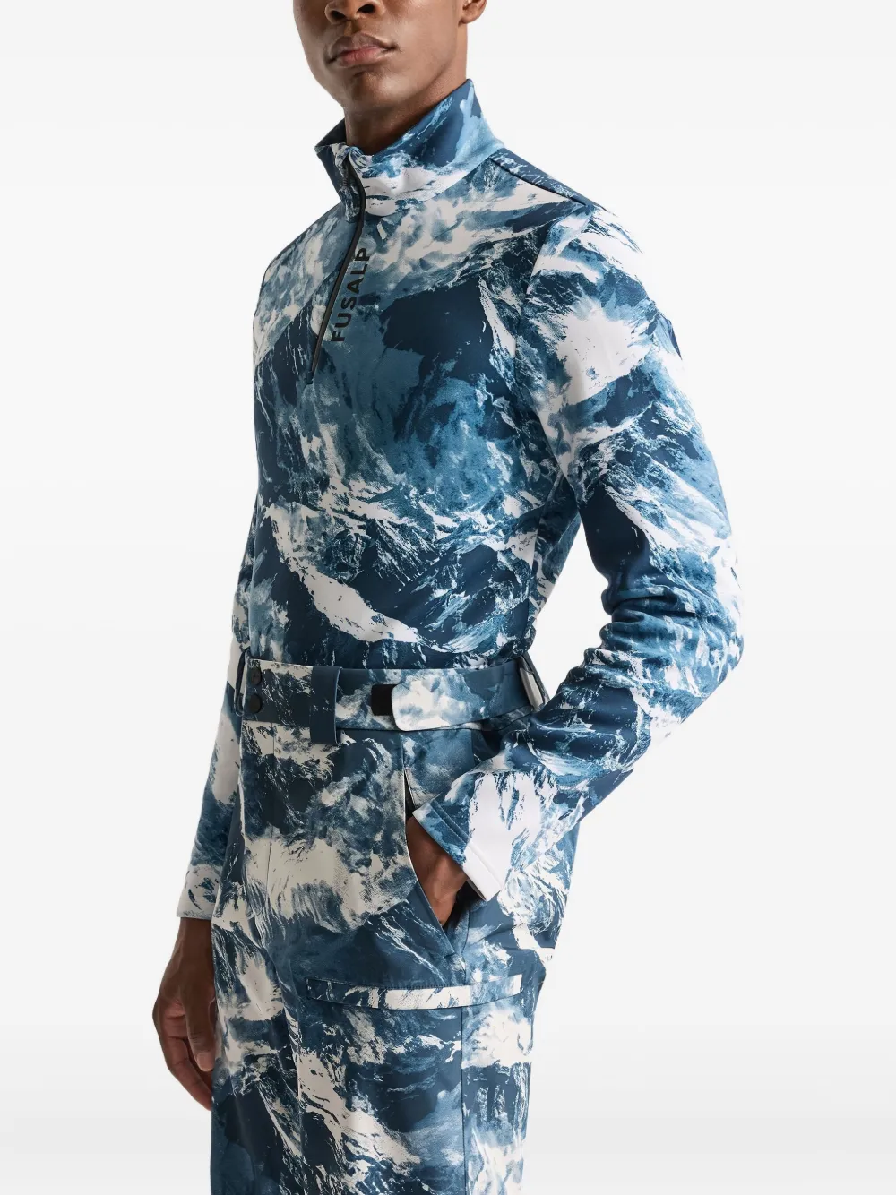 Fusalp Timothy Zip-opening Ski Top In Blue