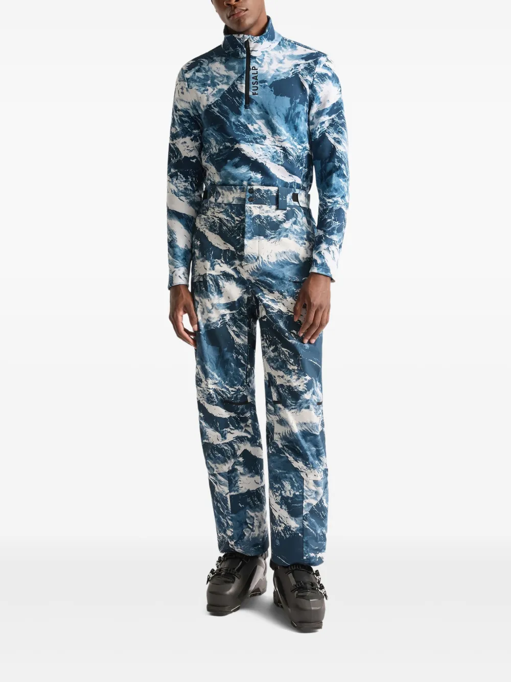 Fusalp Timothy Zip-opening Ski Top In Blue