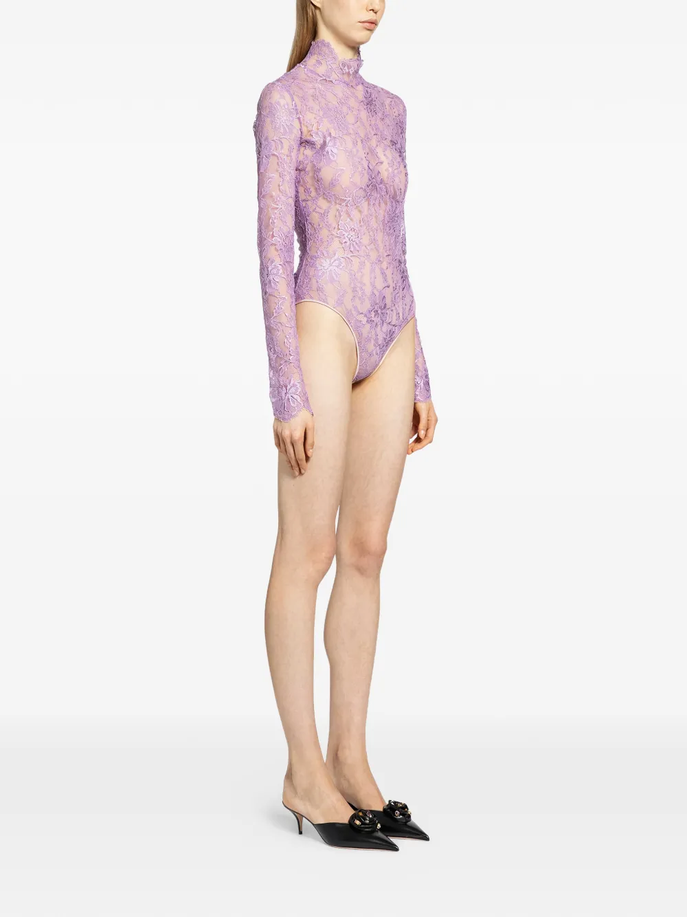 Valentino Garavani lace bodysuit - Paars