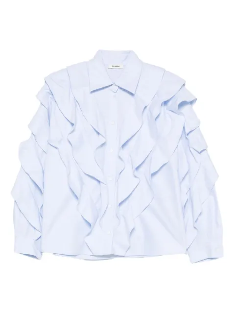 SANDRO camisa con volantes