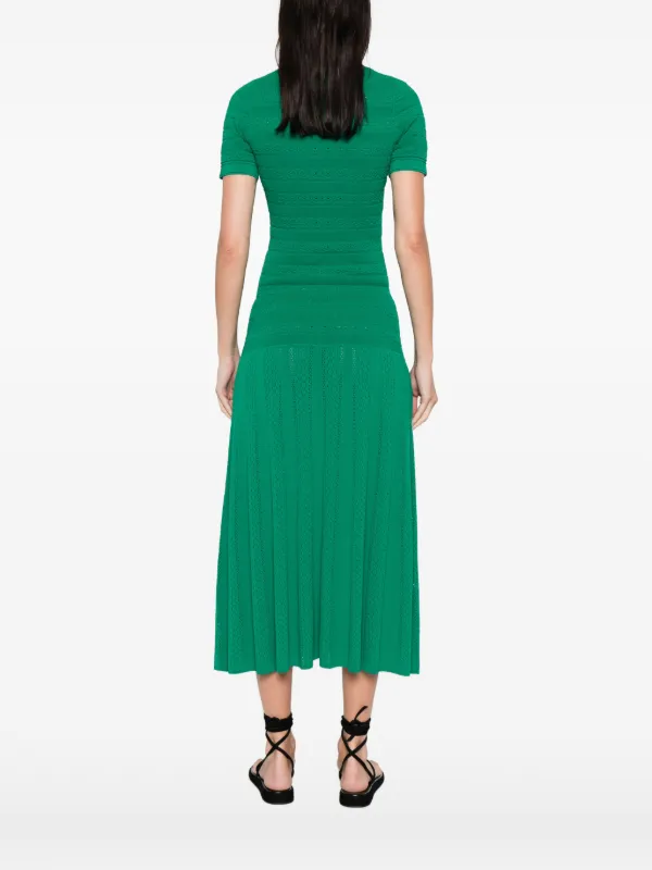 sandro knit midi dress green Lime Green Slip Dress