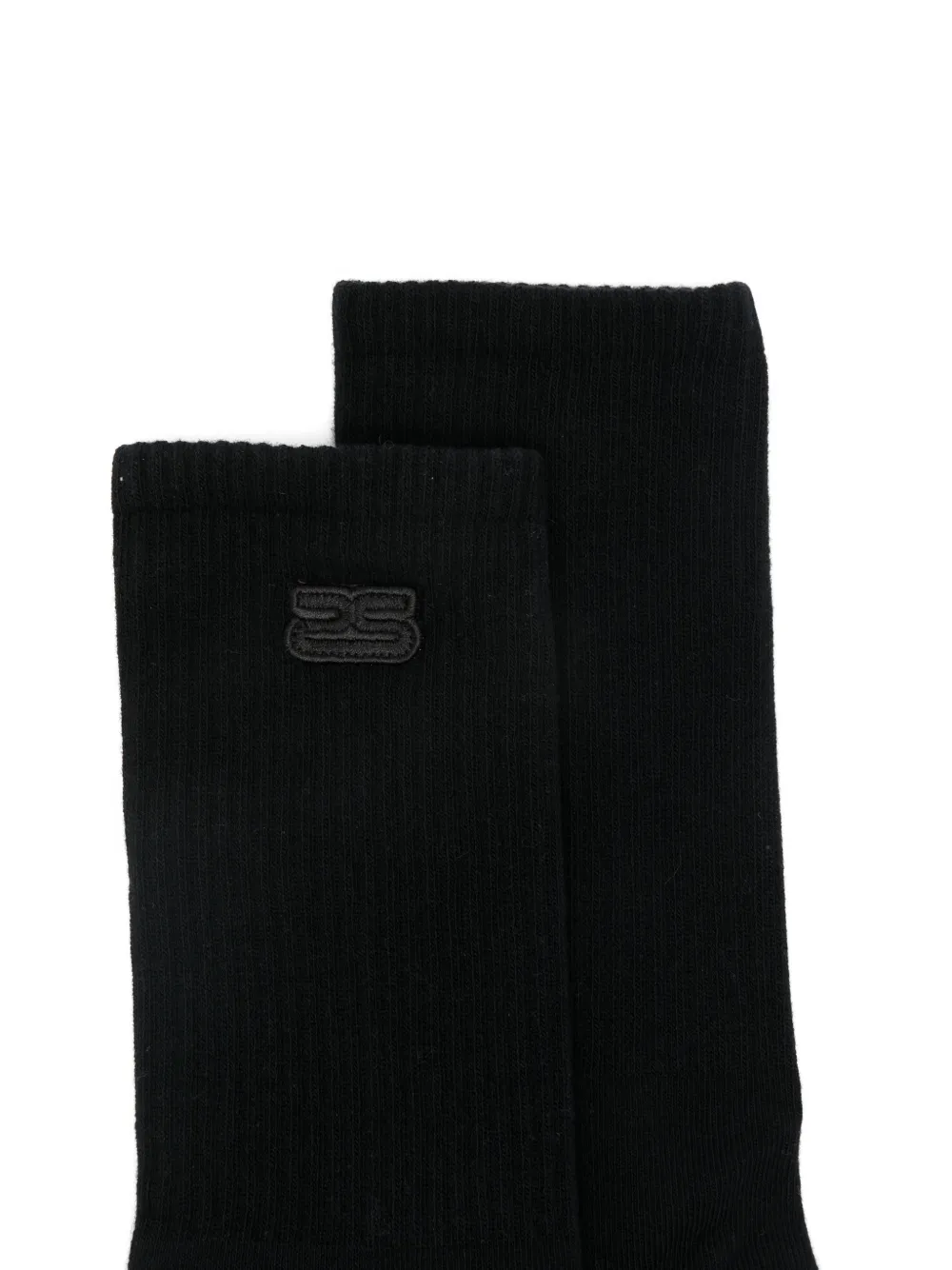  Sandro Calcetines Con Parche Del Logo - Negro 