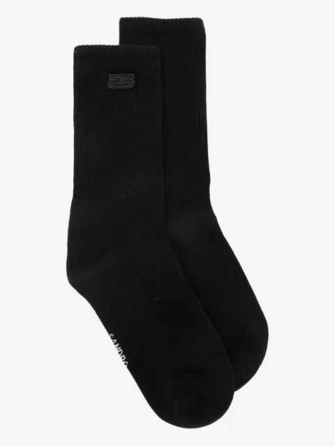 SANDRO chaussettes à patch logo