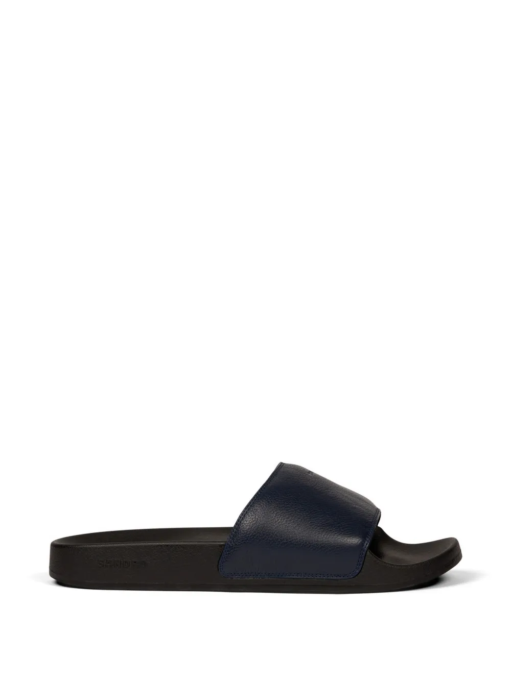 SANDRO logo leather sandals - Blu