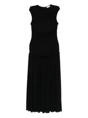 Michael Michael Kors Gathered Georgette Maxi Dress | Black | FARFETCH NZ Michael Michael Kors Gathered Georgette Maxi Dress | Black | FARFETCH NZ