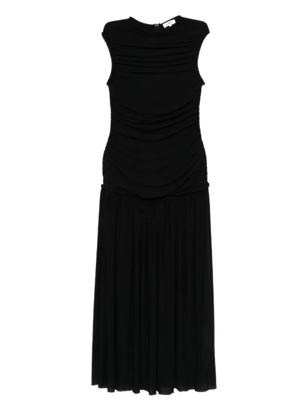 sandro ruched dress Sandro Ruched Mini Dress