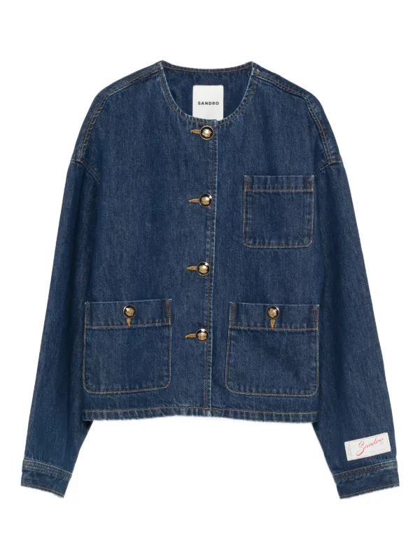SANDRO デニムジャケット | ブルー | FARFETCH JP
