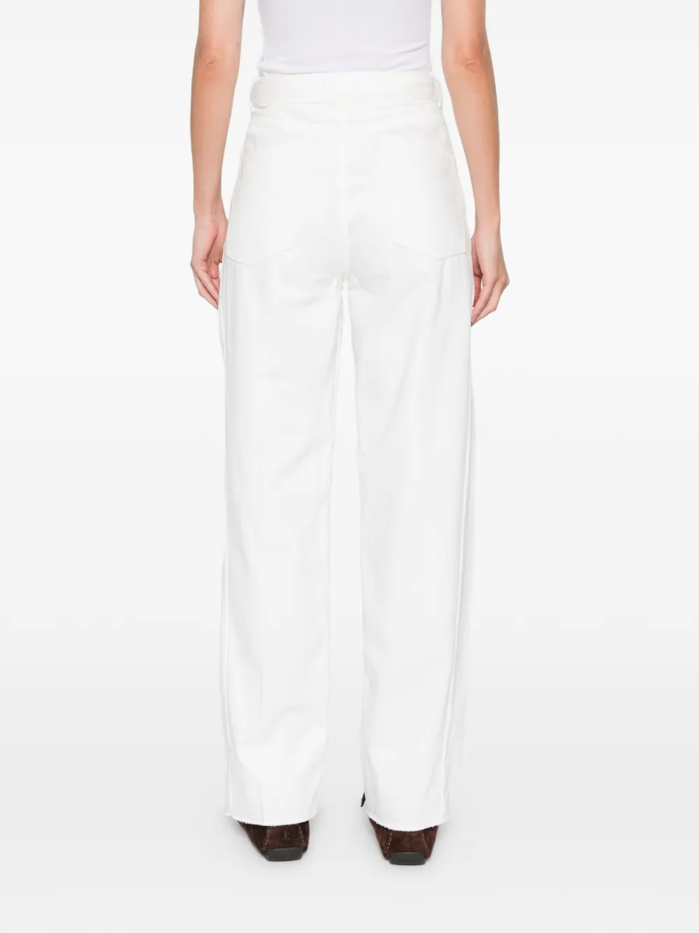 SANDRO Katoenen jeans met vijf zakken Wit