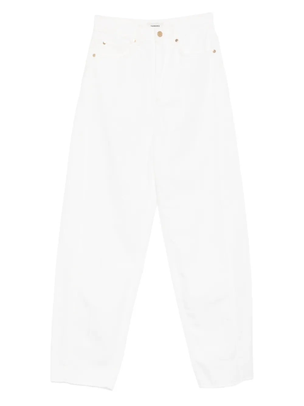 SANDRO Jeans in cotone con cinque tasche - Bianco