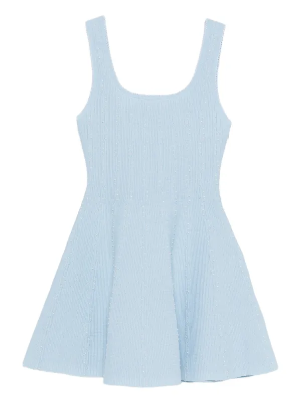 blue knit dress mini Riviera Knit Mini Dress | Bleu | the lady & the sailor 3 main image 0