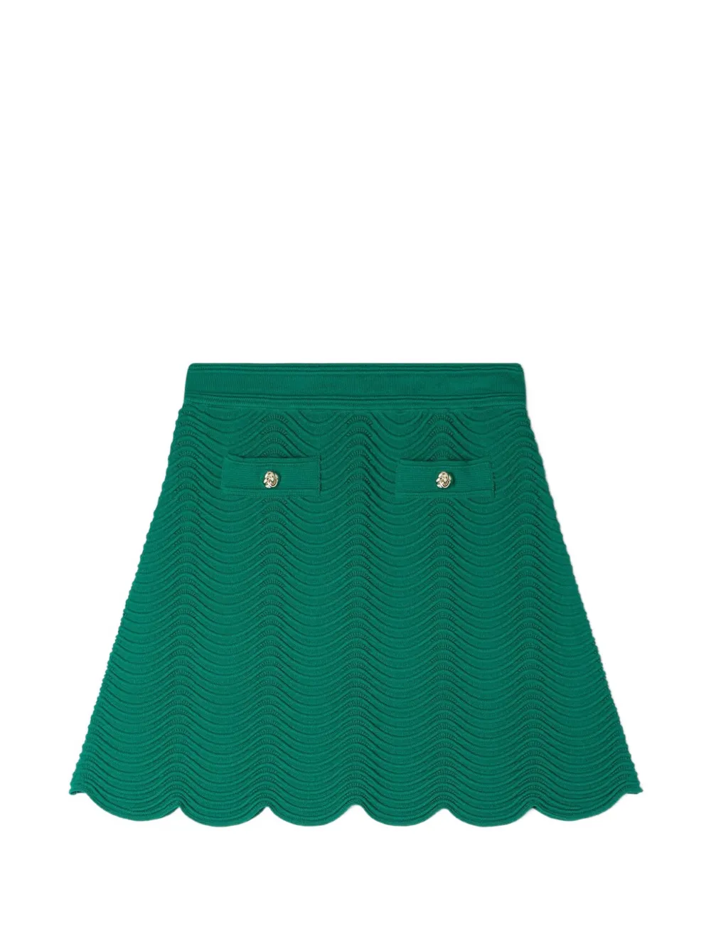 SANDRO Gonna con stampa - Verde