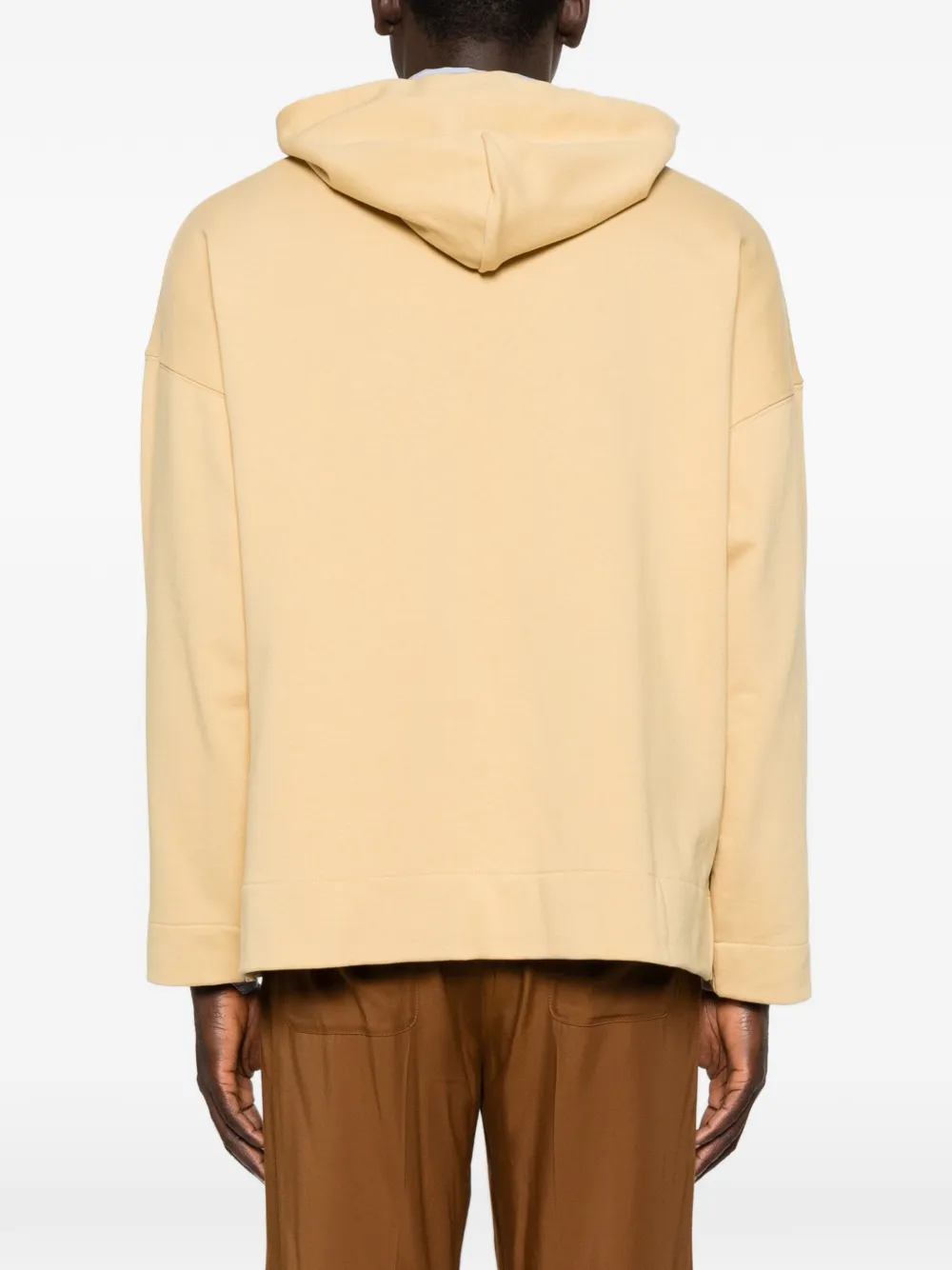 SANDRO Hoodie met bloemenpatch Geel