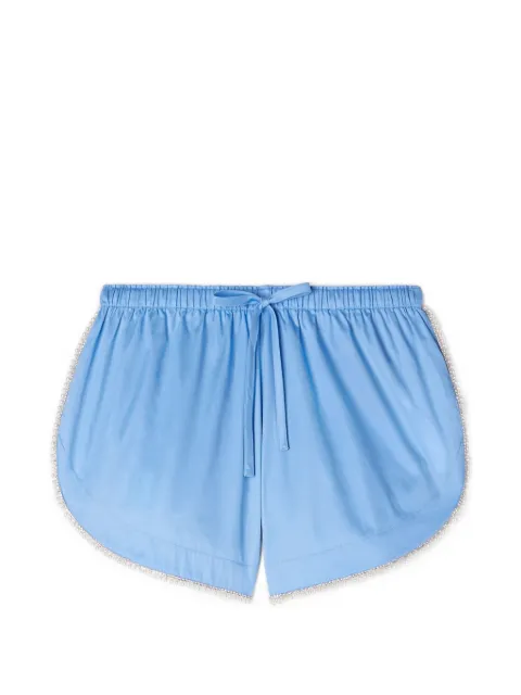 SANDRO beaded trim cotton shorts