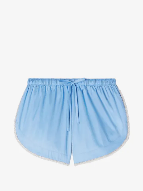 SANDRO beaded trim cotton shorts