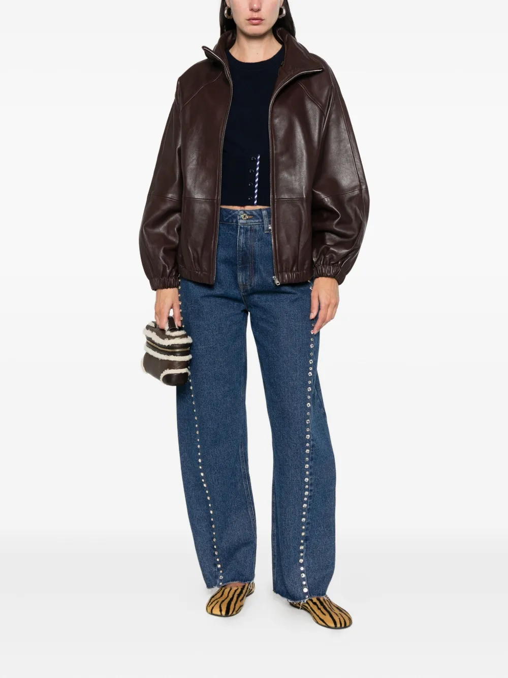 SANDRO Lederjacke aus Lammleder | Lederjacken | Image 2