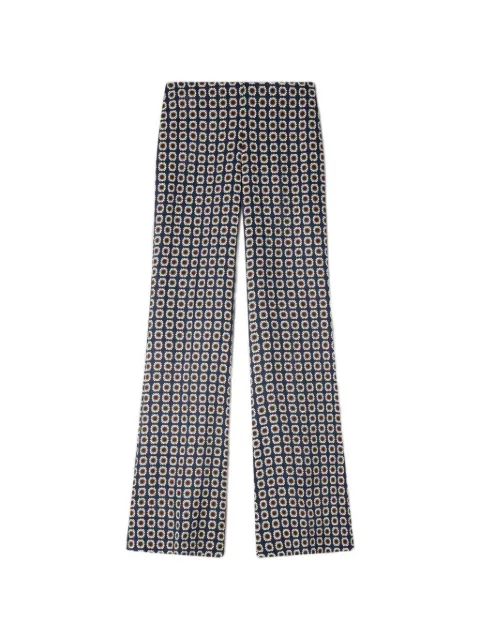 SANDRO floral-print flowy trousers