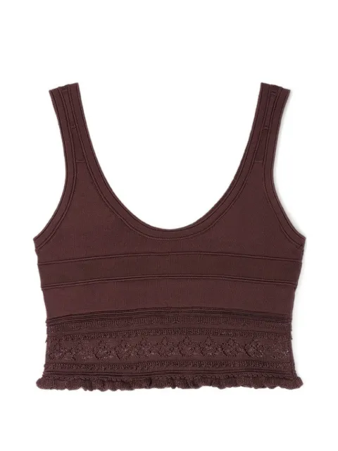 SANDRO lace crop top