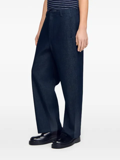 SANDRO flat-front jeans