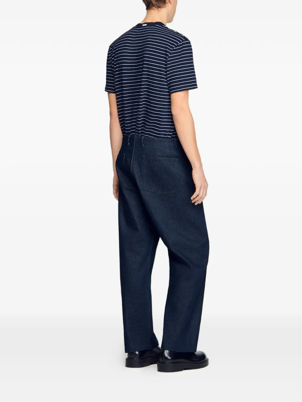 SANDRO Jeans met platte voorkant Blauw