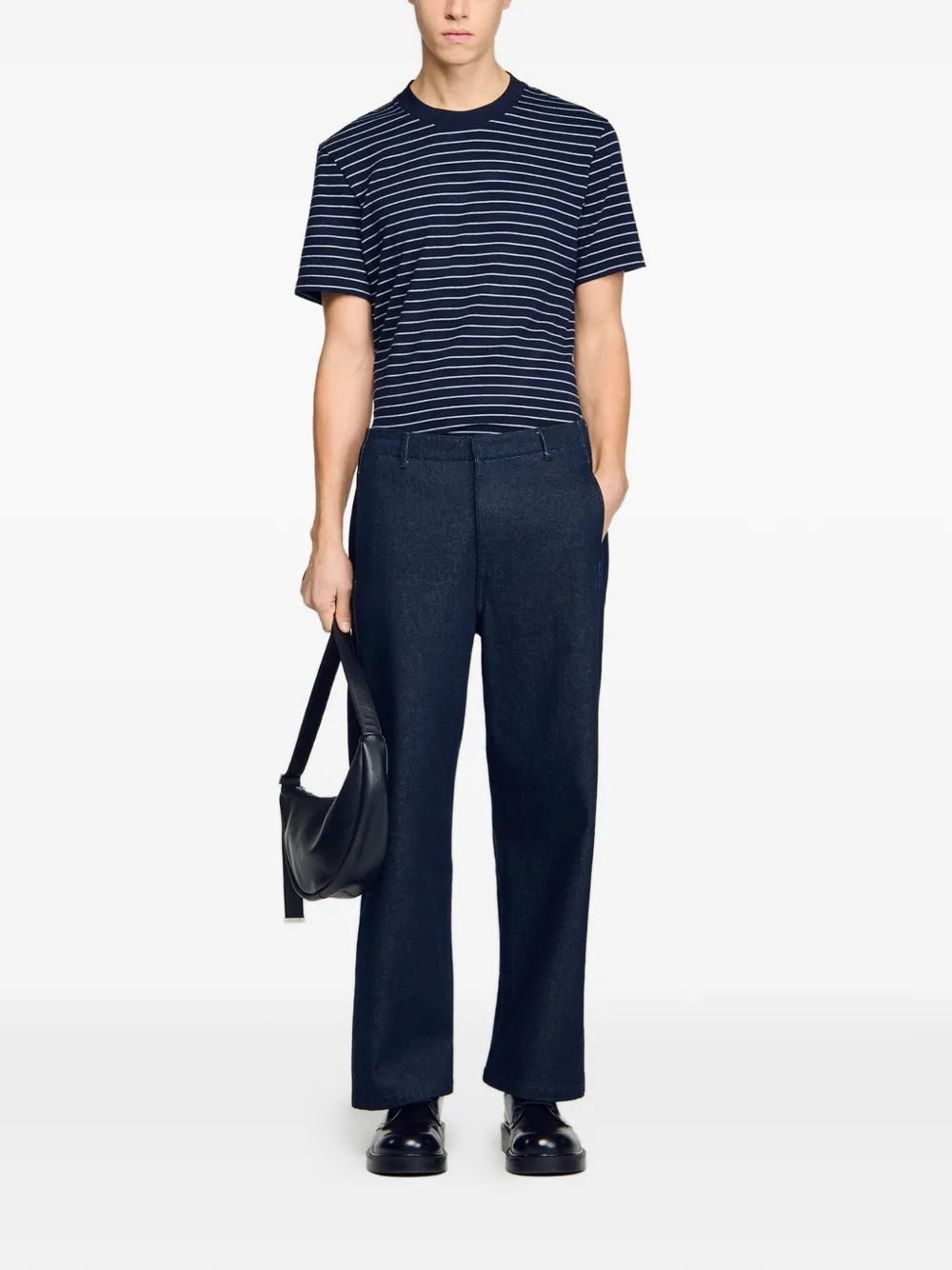 SANDRO Jeans met platte voorkant Blauw