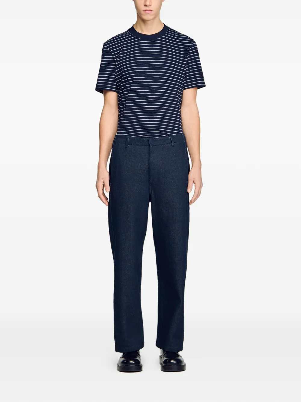 SANDRO Jeans met platte voorkant Blauw