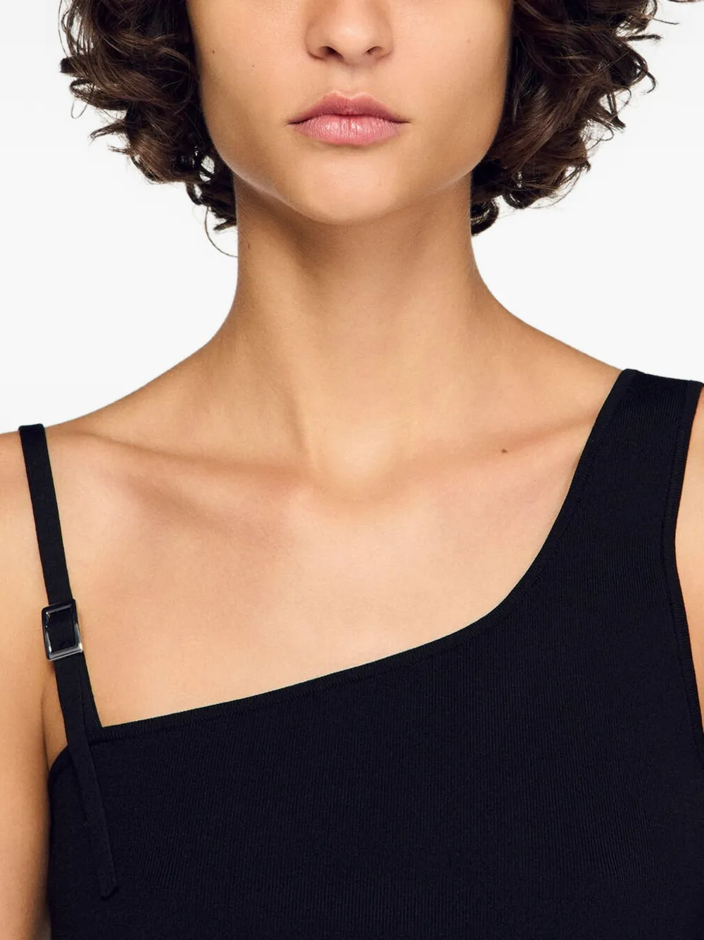 SANDRO Asymmetrische top Zwart
