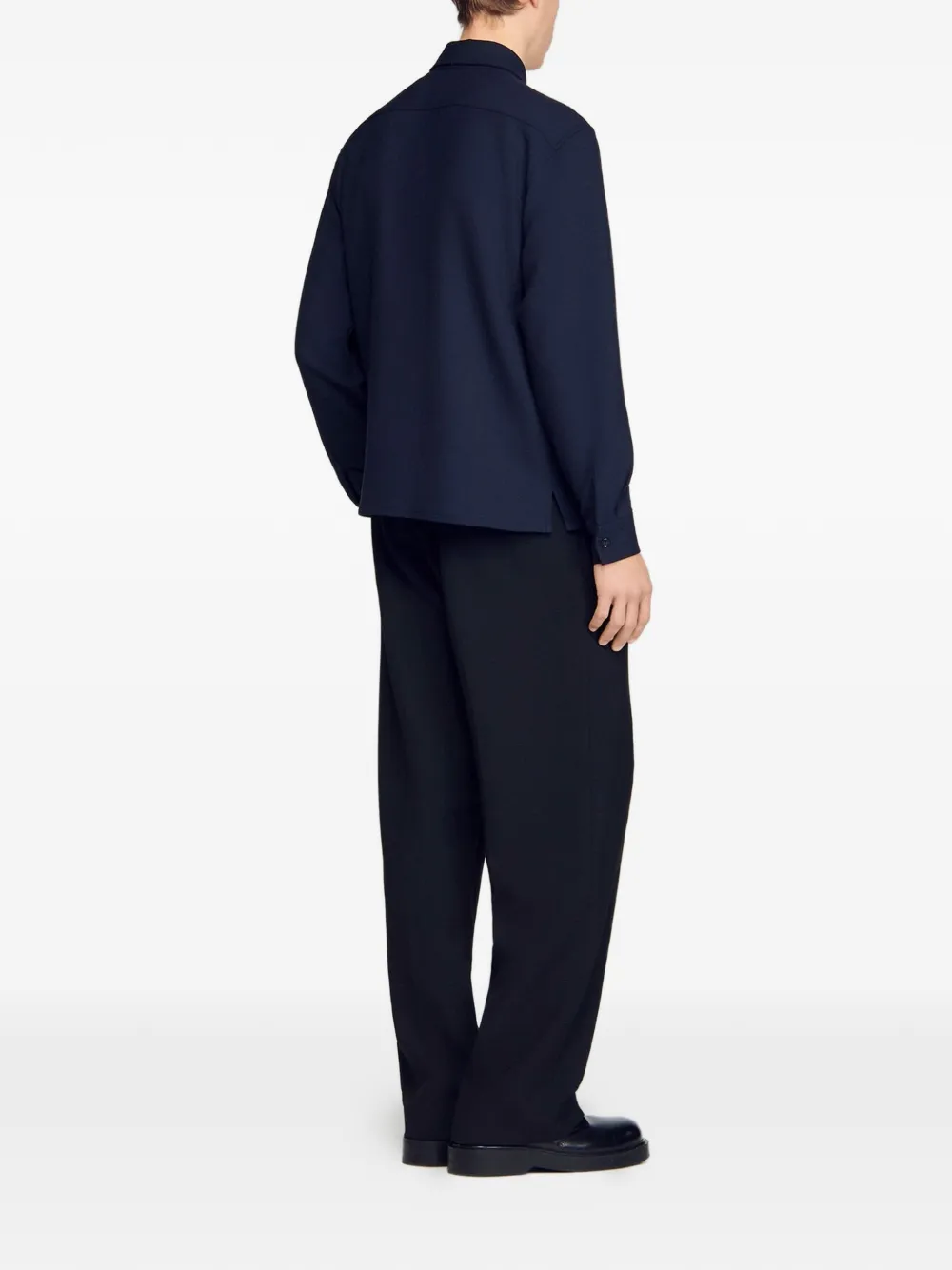 SANDRO Overhemd met borstzak Blauw