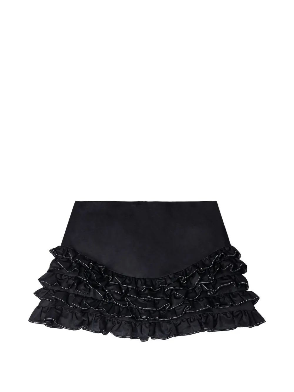 SANDRO Shorts mit Rüschen - Schwarz