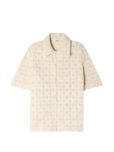 SANDRO cotton broderie anglaise shirt