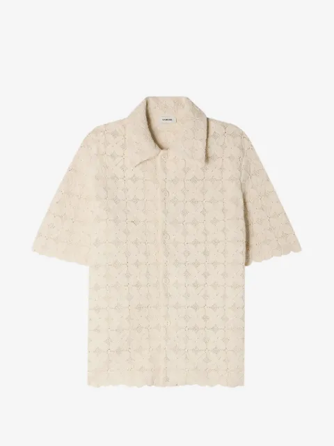 SANDRO cotton broderie anglaise shirt