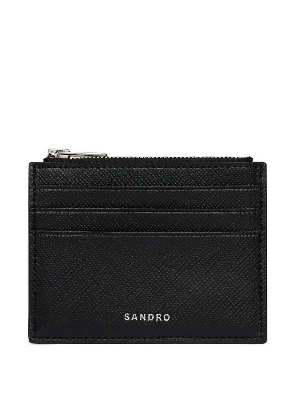 SANDRO logo-lettering card holder - Nero