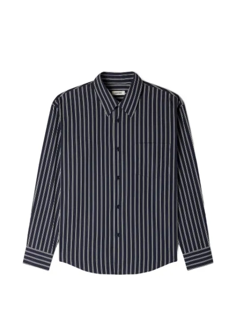 SANDRO striped-pattern button shirt