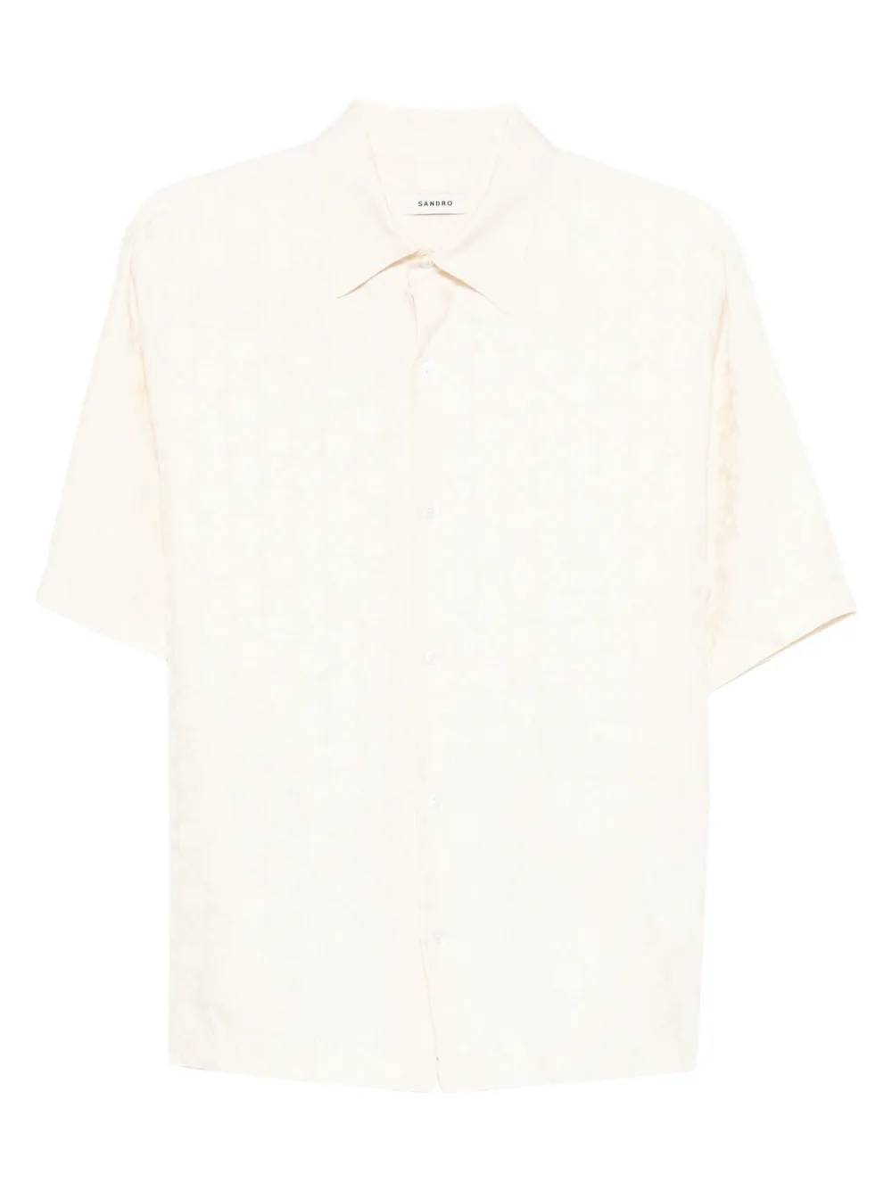 SANDRO Camicia a maniche corte - Toni neutri