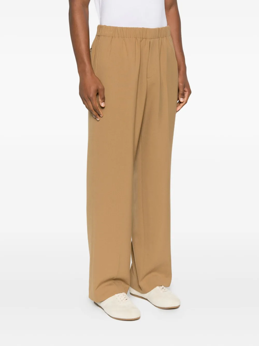 SANDRO Broek met elastische tailleband Bruin